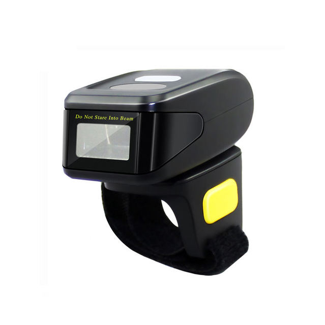 Ring Type 1D 2D Barcode Scanner 2.4G Bluet ooth Communication Mini Portable Finger Wearable SV6729