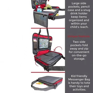 Plateau de voyage pliable 3-en-1 pour siège auto enfant, idéal pour les jeux et les collations – Certifié BSCI - Product Image 5