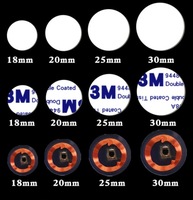 Vente chaude, taille personnalisée 20 mm, 23 mm, 25 mm, 26 mm, 29 mm, 30 mm, mini pièce ronde en PVC RFID, NFC213 215, jeton RFID, étiquette de pièce