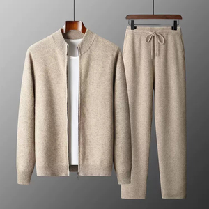 <span class=keywords><strong>Cardigan</strong></span> in Lana Personalizzato da <span class=keywords><strong>Uomo</strong></span>, Comodo, Collo Tondo, Anti-Pilling, Spesso, Doppia <span class=keywords><strong>Cerniera</strong></span>, Taglie Forti, Lavorato a Maglia <span class=keywords><strong>con</strong></span> Bordo in Pelliccia, ODM Invernale - Product Image 2