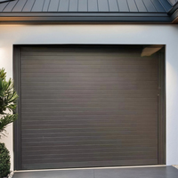 Porte de garage en aluminium haute performance, de luxe, résistante aux ouragans, vente directe d'usine