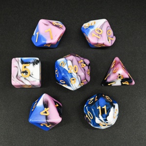 Hấp Dẫn Hỗn Hợp Màu Sắc Dnd Acrylic Xúc Xắc Thấp Moq Giá Rẻ Giá <span class=keywords><strong>Rpg</strong></span> Xúc Xắc Đặt Cho Dungeons Và Con Rồng - Product Image 2