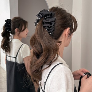 Pinzas para el Cabello con Estampado de Puntos Blancos y Negros Jiamu, Tamaño Grande, Buena Calidad, Moda Elegante, Accesorios para el Cabello con Forma de Plátano para Mujer - Product Image 2