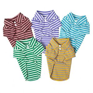 Livraison rapide Vêtements d'été pour chiens Polo rayé ventilé à deux pattes pour chiens de petite, moyenne et grande taille - Product Image 4