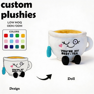 Venta al por mayor: Peluche <span class=keywords><strong>de</strong></span> taza <span class=keywords><strong>de</strong></span> té unisex <span class=keywords><strong>de</strong></span> 30 cm, adorable, <span class=keywords><strong>de</strong></span> algodón PP, súper suave, unisex - Product Image 1