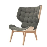 Chaise de salon danoise bon marché salon rembourré en bois courbé chaise d'appoint mammouth salon
