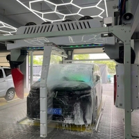 Machine de lavage de voitures électrique entièrement automatique sans contact 360° pour stations-service et parkings, système de nettoyage de véhicules haute efficacité