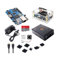 Orange Pi 3 LTS AllWinner H6 64Bit 8GB EMMC 2G RAM WiFi BT 5.0 Boîtier en option Câble compatible avec ventilateur d'alimentation Carte TF OPI 3LTS