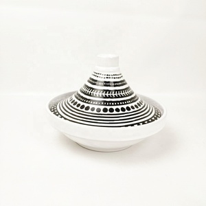 ที่กำหนดเองสีดำรูปลอกเซรามิกดินเผาแฮนด์เมดโมร็อกโก Tagine - Product Image 2