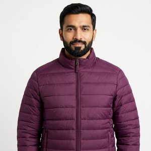 Chaquetas de Hombre de Moda, Chaqueta Acolchada Transpirable de Talla Regular con Logotipo Personalizado, Producto de Invierno al por Mayor - Product Image 1