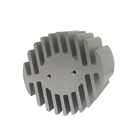 Perfil de Extrusión de Aluminio Circular 6063-T5, Disipador de Calor Redondo de Aluminio para Lámpara LED, Mecanizado CNC OEM