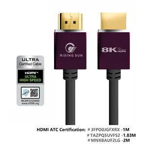 인증 된 최신 1M Hdmi Cabel 지원 Hdmi Mtrix 스위처 초고속 48gbps 7680p 8K 60Hz 4K 120Hz 해상도 HDMI 케이블