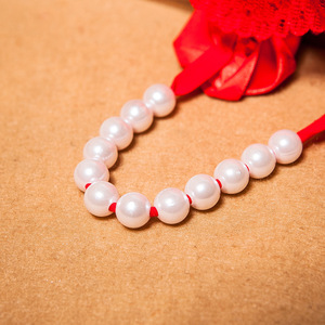 <span class=keywords><strong>Mutandine</strong></span> Sexy Erotiche in Pizzo Rosso a Forma di Rosa con Perle, Perizoma Floreale, Intimo Femminile, Slip a T - Product Image 5