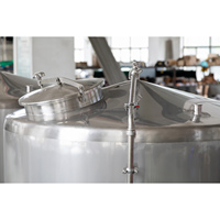 Cuve de mélange en acier inoxydable SS304 de 500 L avec agitateur industriel pour la production de mélanges liquides alimentaires, de boissons et chimiques
