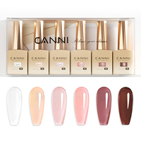 CANNI 6 pcs/lot Kit de GEL UV Base/top/matt/primer/déshydrateur Set Soak off Hema Free Prix de gros d'usine