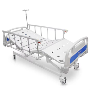 Cama de Hospital Articulada Manual de Acero Caremaster de 3 Manivelas, Sistema Hidráulico, Cama para Pacientes de 3 Funciones para Uso Doméstico, Capacidad de 200 kg - Product Image 1