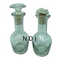 Flacons de parfum en verre transparent décoratifs faits à la main, style royal, design artisanal, flacon de parfum en verre personnalisé, article d'utilisation