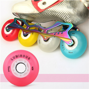 उच्च लोच पु सामग्री वयस्क आउटडोर स्केटिंग रोलर स्केटिंग रोलर स्केटिंग रोलर स्केटिंग व्हील के साथ सीधे बिक्री - Product Image 4