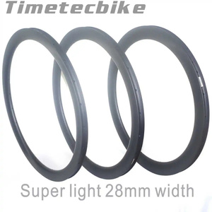 แผนที่คาร์บอนจักรยานขอบเบรค <span class=keywords><strong>Tubeless</strong></span> 700c ซุปเปอร์ไลท์ 28 มม.กว้างภายนอก 30/35/40/45/50/55 มม.โปรไฟล์ 21 มม.กว้างภายใน - Product Image 2