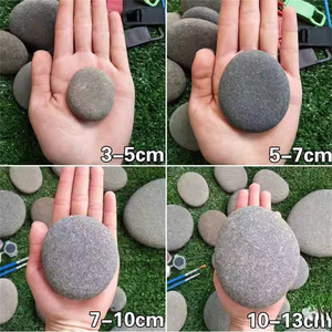 หินธรรมชาติทรงรีทรงแบนราบสำหรับโรงเรียนอุปกรณ์ศิลปะภาพวาดหินแบบ DIY งานฝีมือสำหรับเด็ก - Product Image 5