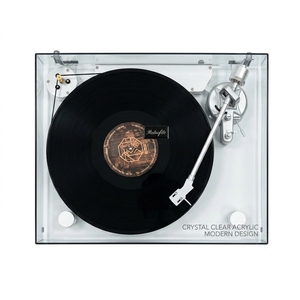 <span class=keywords><strong>Tocadiscos</strong></span> <span class=keywords><strong>de</strong></span> <span class=keywords><strong>Vinilo</strong></span> Acrílico Moderno con Diseño Artístico, Logotipo Personalizado, <span class=keywords><strong>Precio</strong></span> <span class=keywords><strong>de</strong></span> Fábrica, Plato Transparente Minimalista - Product Image 1