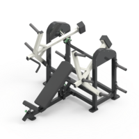 Presse à pectoraux inclinée à charge libre en acier pour salle de sport, avec caractéristiques de sécurité, réglable et durable, équipement de fitness pour la musculation