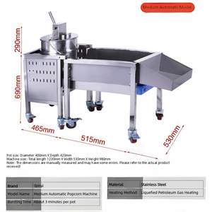 Máquina de <span class=keywords><strong>Palomitas</strong></span> de Maíz Americana Automática a Gas, Comercial, Económica, con Bolsa Calentadora para <span class=keywords><strong>Palomitas</strong></span> de Maíz Preparadas en el Escritorio - Product Image 2