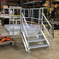 Marchepieds en acier au carbone galvanisé à chaud, anti-corrosion, à dents, antidérapants, pour escaliers industriels extérieurs