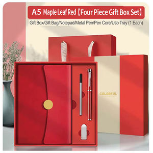 دفتر يوميات فاخر مع محرك فلاش القلم شعار مخصص الشركات الترويجية الأعمال الخياطة ملزمة نمط حلزوني - Product Image 5