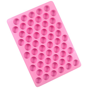 Mini moule vertical en silicone à 55 cylindres, rond, pour la préparation de gâteaux <span class=keywords><strong>au</strong></span> <span class=keywords><strong>chocolat</strong></span>, outils pour la cire à cacheter - Product Image 3