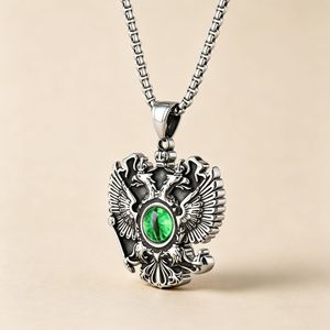 Yunnique – pendentif œil de dieu en acier titane, style vintage, collier unisexe, design européen et américain - Product Image 2