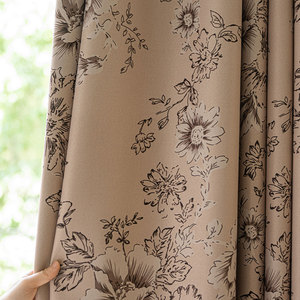 <span class=keywords><strong>Rideau</strong></span> occultant double couche avec voilage, motif floral pivoine rétro d'Asie du Sud-Est, pour salon, chambre et fenêtre en <span class=keywords><strong>baie</strong></span> - Product Image 6