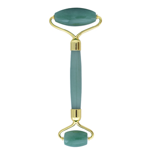 Rouleau de massage en aventurine jaune-vert naturelle anti-âge pour le visage – Pierre de massage en jade - Product Image 1