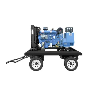 New Factory sale generator powered by HUAQUAN trailer type 75kw 95kva generator set having factory low price