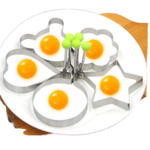 Moule à oeufs en acier inoxydable Anneaux Moule à oeufs frits en silicone Shaper Omelette Ménage <span class=keywords><strong>Cuisine</strong></span> Accessoires Métal Batteur Maison <span class=keywords><strong>Cuisine</strong></span> - Product Image 4