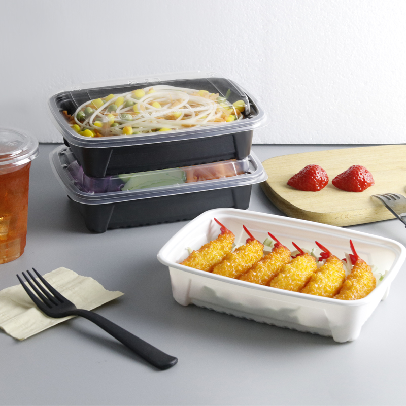 Disposable PET Container Clamshell Packaging Microwavable