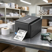 Untuk Printer Label Barcode Thermal Transfer Self-adhesive TE200 Te244 Te300 110mm Antarmuka USB Garansi 1 Tahun Tersedia di Stok