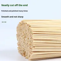 Brochettes de bambou enrobées de sucre, brochettes de barbecue jetables, vente en gros commerciale, boîte de 6 kg