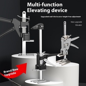 Herramienta de ajuste de altura manual de acero para baldosas de cerámica Posicionador de baldosas de pared auxiliar de albañil Elevador y medidor de azulejos - Product Image 3
