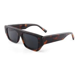 Figroad mode lunettes de soleil acétate lunettes de soleil polarisées pour hommes carré UV400 lentille Logo personnalisé