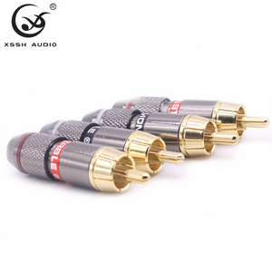 Connecteurs <span class=keywords><strong>RCA</strong></span> mâles Monster YIVO XSSH OEM personnalisables, de bonne qualité, en laiton plaqué or, pour câble audio HiFi. - Product Image 4