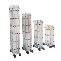 Échelle pliante multifonctionnelle en aluminium de l'usine Shandong Maidean, 4x3, 4x4, 4x5, 4x6 marches