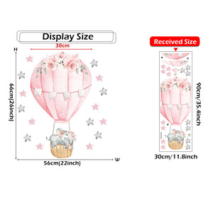 Adesivi <span class=keywords><strong>murali</strong></span> 3d con mongolfiera per bambini personalizzati di alta qualità per bambini - Product Image 4