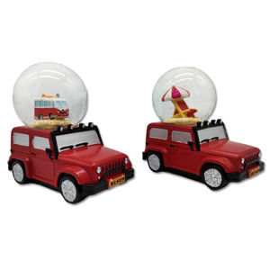 Globe à neige souvenir touristique des Caraïbes avec logo personnalisé, modèle de bateau de croisière en résine, globe à neige de bateau de croisière - Product Image 6