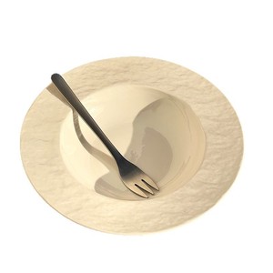 Plato de Cerámica con Textura de Roca Blanca, 9.5 Pulgadas, Redondo, para Sopa, Pasta, Ensalada, Uso Doméstico y Comercial - Product Image 5
