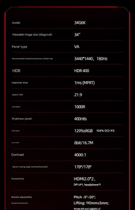 <span class=keywords><strong>จอ</strong></span>ภาพเกมมิ่ง <span class=keywords><strong>Hisense</strong></span> 34G6K ขนาด 34 นิ้ว แบบโค้ง WQHD 180Hz 1ms HDR10 AMD FreeSync <span class=keywords><strong>จอ</strong></span>ภาพ <span class=keywords><strong>Hisense</strong></span> 34 นิ้ว - Product Image 5