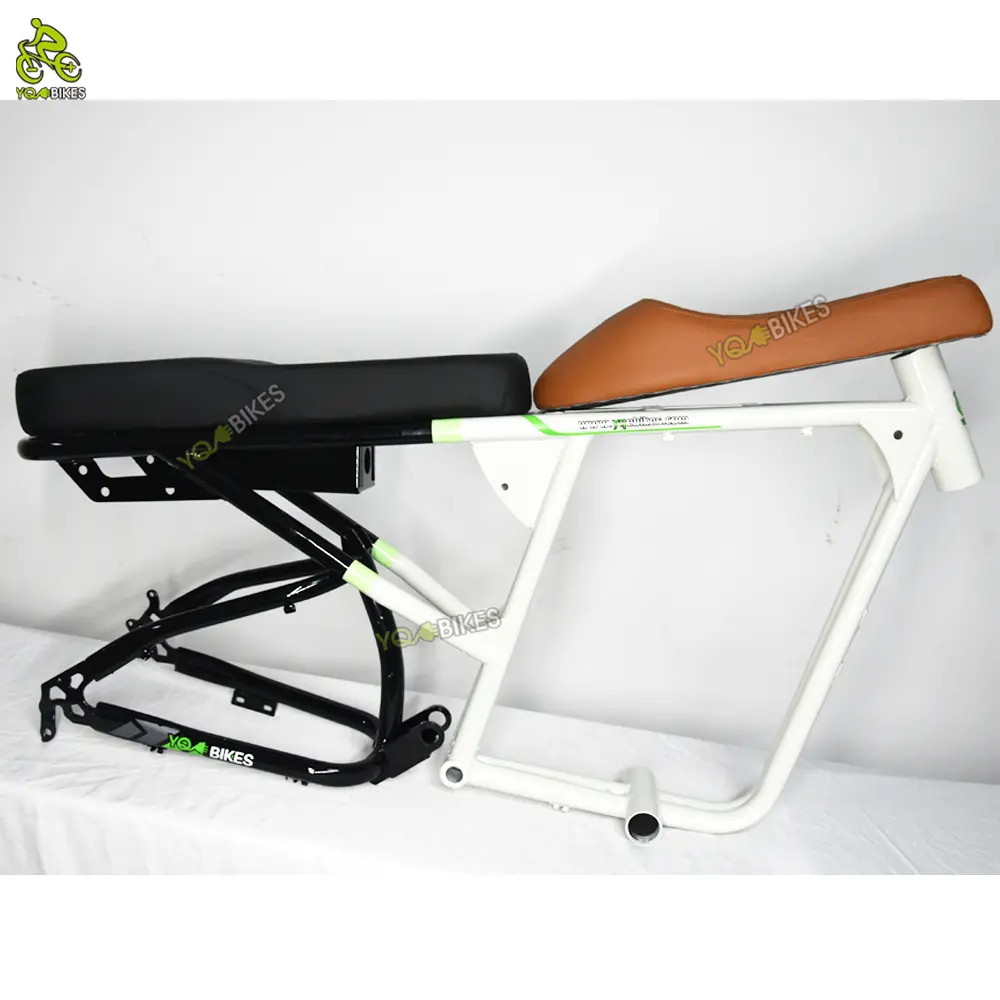YQEBIKES Steal Th Bomber Bicycle Saddle Electric Bike Long Two Seat Universal Seat Post e Bike Dual Seat for Ebike 73 RX S1 S2