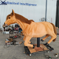 Cheval animatronique à chevaucher |   Modèle de cheval mécanique interactif pour parc d'attractions, parc à thème, aire de jeux