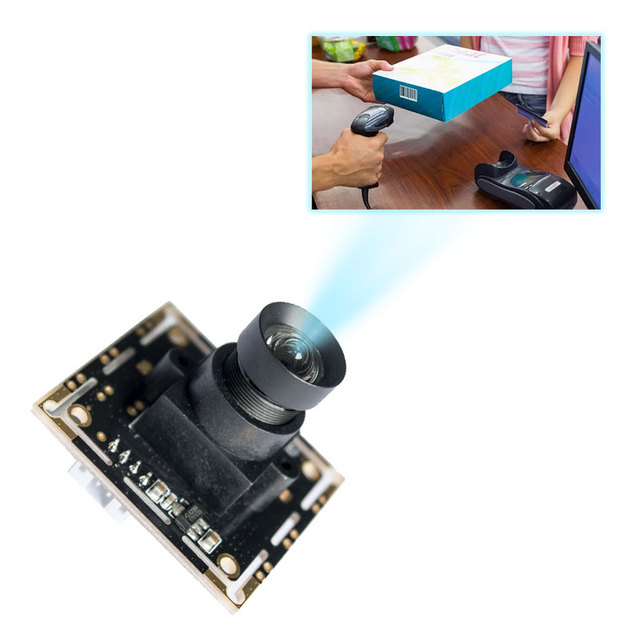 1.3MP AR0130 CMOS Mini USB Analog Camera Module High Frame Rate 190fps Global Shutter for Image Video Sensors Enhanced QR Module