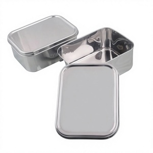 Durable Food Grade Stainless Steel Rectangle Bento <b>Lunch</b> <b>Box</b> 1-3L Dishwasher Safe Freshness Preservation Classic Design - Product Image 2